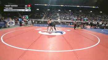 4A-285 lbs Cons. Round 3 - Brady Hartman, Sheridan vs Ean Reed, Thunder Basin High School