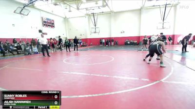 190 lbs Cons. Round 5 - Sunny Robles, Sunnyside vs Ailish Nawawieh, Buena Park