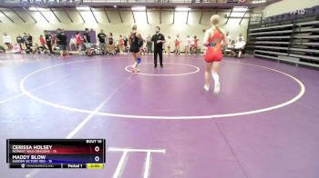 120 lbs Round 3 (10 Team) - Cerissa Holsey, MoWest Wild Dragons vs Maddy Blow, Sudden Victory Red