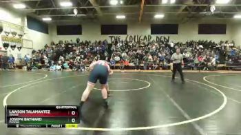 220 lbs Quarterfinal - Lawson Talamantez, Seaside vs Joseph Baynard, Phoenix