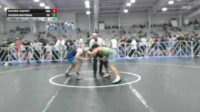195 lbs Round Of 64 - Hayden Harvey, TNWC Silver Fox - HSB vs Jaxson Mathenia, PSF Wrestling Academy - HSB