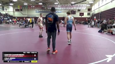 16UB-10 lbs Round 4 - Sawyer Dannenberg, Sarbacker Wrestling Academy vs Cole Green, North Scott