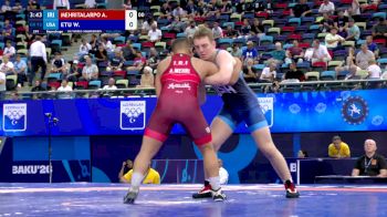 92 kg Repechage - Amirreza Mehritalarposhti, Iran vs William Etu, United States