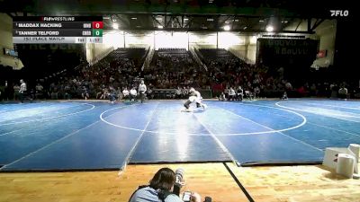 Boys 132 M2 1st Place Match - Maddax Hacking, Uintah - Boys vs Tanner Telford, Corner Canyon - Boys