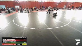 54-56 lbs Round 2 - Raelynn Anderson, Wisconsin vs Emry Rosenkranz, North Boone Wrestling Club