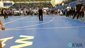 61 lbs Quarterfinal - Woodrow Carroll, Cushing Tigers vs Luke Drinning, Lone Grove Takedown Club