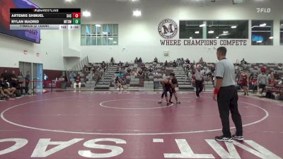 133 lbs Finals (2 Team) - Artemis Shmuel, Santa Ana College vs Rylan Madrid, Mt. SAC (Maroon)