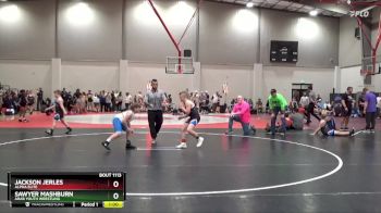 103 lbs Quarterfinal - Jackson Jerles, Alpha Elite vs Sawyer Mashburn, Arab Youth Wrestling