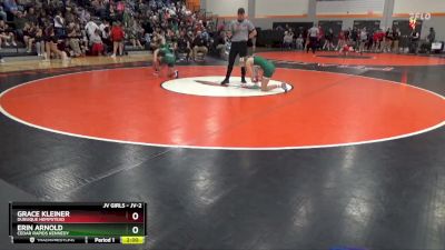 JV-2 lbs Round 4 - Grace Kleiner, Dubuque Hempstead vs Erin Arnold, Cedar Rapids Kennedy