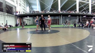 118 lbs Round 3 (6 Team) - Gianna Arzer, Illinois vs LILY Armistead, Georgia