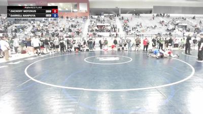 144 lbs Semis - Zackery Motzkus, South West Washington Wrestling Club vs Darrell Nanpuya, Omak Wrecking Crew Wrestling