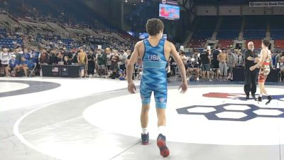 126 lbs Champ. Rd Of 128 - Zack Olsen, Kansas vs Tyler Cooper, Michigan