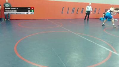 163-167 lbs Round 4 - {arler Fabrycki, Unattached vs Jordan Jensen, Unattached