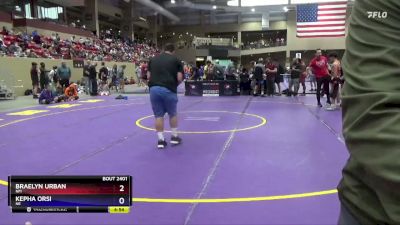 120 lbs Cons. Round 2 - Braelyn Urban, NM vs Kepha Orsi, NE