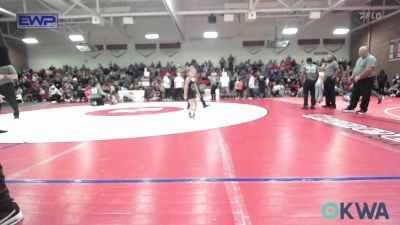 51 lbs 2nd Place - Dylan Harris, HURRICANE WRESTLING ACADEMY vs Kynslee Church, Team Tulsa Wrestling Club