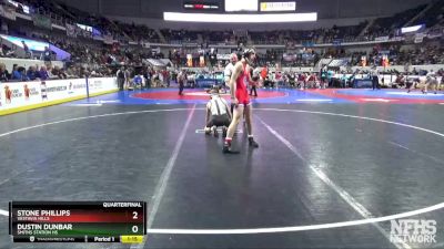 7A 113 lbs Quarterfinal - Dustin Dunbar, Smiths Station Hs vs Stone Phillips, Vestavia Hills