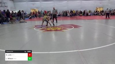 98 lbs Consi Of 4 - Keegan Lute, Kittanning vs Liam Wilson, Valencia