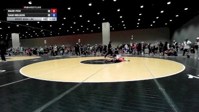 92 lbs Cons. Round 2 - Baze Fox, OK vs Sam Nelson, OK