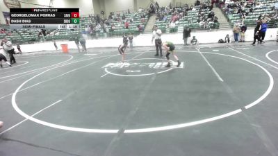74 lbs Semifinal - GeorgeLomax Porras, Savage House WC vs Dash Dias, Shootbox Rigby