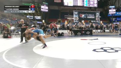 138 lbs Cons. Sub-rd Of 16 - Kiernan Delaney, Illinois vs Cayden Neisen, Minnesota