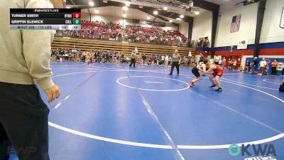 110 lbs Rr Rnd 1 - Turner Smith, Hilldale Youth Wrestling Club vs Griffin Elswick, Collinsville Cardinal Youth Wrestling