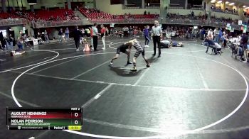 90 lbs Cons. Semi - August Hennings, Nebraska Boyz vs Nolan Pehrson, Iron Hawk Wrestling Academy