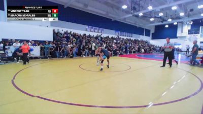 106 lbs Cons. Round 1 - Vincent Tran, Alhambra vs Marcus Morales, Walnut