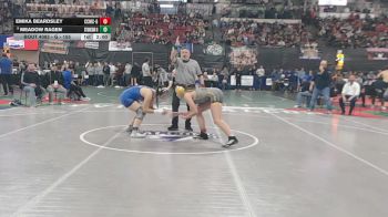 G - 155 lbs Champ. Round 1 - Meadow Ragen, St. Ignatius/Charlo (Girls) vs Emika Beardsley, Custer Co. (Miles City) (Girls)