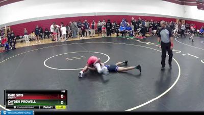 109-111 lbs Semifinal - Kaio Sims, Liberty vs Cayden Prowell, Basic