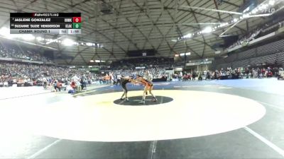 Girls 3A 140 lbs Champ. Round 1 - Jaslene Gonzalez, Kennewick (Girls) vs Suzanne `Suzie` Henderson, Kentlake (Girls)