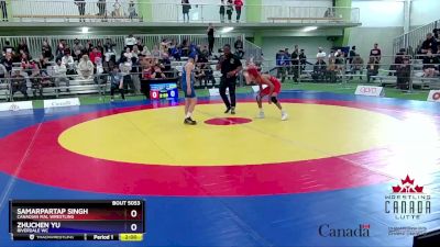 41kg Quarterfinal - Samarpartap Singh, Canadian Mal Wrestling vs Zhuchen Yu, Riverdale WC