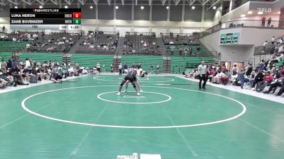 150 lbs Round 1 (16 Team) - Luka Heron, Rockdale County vs Zane Bovenizer, West Forsyth