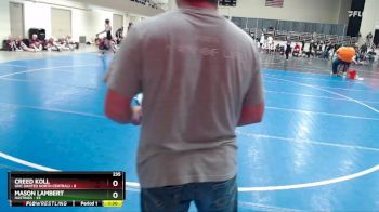 235 lbs Finals (8 Team) - Creed Koll, UNC (United North Central) vs Mason Lambert, Hastings