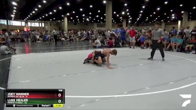 108 lbs Round 4 (6 Team) - Luke Mealer, Morris Fitness vs Joey Warner, Patriot WC Blue