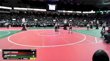 108 lbs Champ. Round 1 - Jayden Simon, MTG3 vs Emmitt Thomas, FCWA