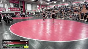 140 lbs Cons. Round 3 - Jasmine Mejia, Paloma Valley vs Riley Navarez, South Hills