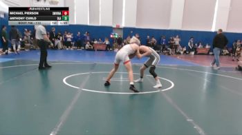 113 lbs Champ. Round 2 - Anthony Curlo, Blair Academy vs Michael Pierson, Smyrna
