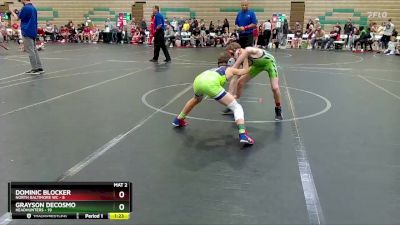 80 lbs Round 2 (6 Team) - Grayson DeCosmo, Headhunters vs Dominic Blocker, North Baltimore WC