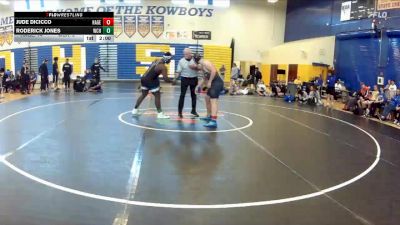 215 lbs Semifinals (8 Team) - Jude DiCicco, Hagerty vs Roderick Jones, Wellington Community Hs