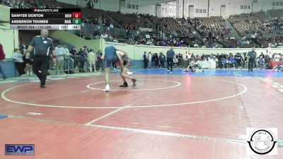 110 lbs Consi Of 8 #2 - Sawyer Dorton, Grove vs Anderson Toumbs, Marlow Outlaws Jh