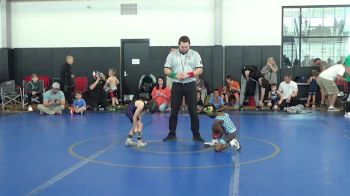 43 lbs Round Of 16 - Amazin Hall, Roundtree Wrestling Academy vs Briggs Amerson, Foundation Wrestling
