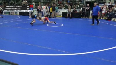 88 lbs 3rd Place Match - Kameron Cushman, Xavier Wrestling Club vs Ryder Uhlenhake, Immortal Athletics Wrestling Club