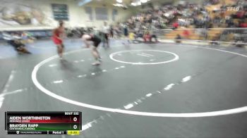 150 lbs Cons. Round 2 - Aiden Worthington, Redondo Union vs Brayden Rapp, Centennial/Corona