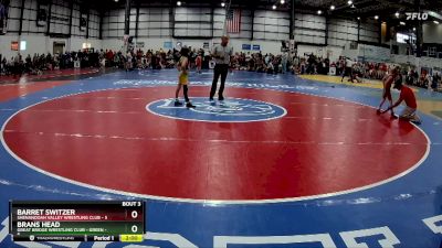 60 lbs Round 1 (6 Team) - Barret Switzer, SHENANDOAH VALLEY WRESTLING CLUB vs Brans Head, GREAT BRIDGE WRESTLING CLUB - GREEN