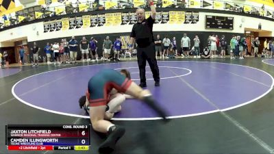 165 lbs Cons. Round 3 - Jaxton Litchfield, Warrior Regional Training Center vs Camden Illingworth, Techie Wrestling Club