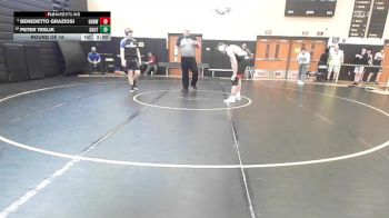 215 lbs Round Of 16 - Benedetto Graziosi, Greenwich vs Peter Teslik, Southington