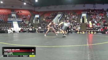 215 lbs Quarterfinals (8 Team) - Gunnar Williams, Portland HS vs Dan Ladd, Algonac HS