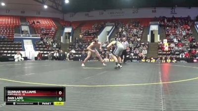 215 lbs Quarterfinals (8 Team) - Gunnar Williams, Portland HS vs Dan Ladd, Algonac HS