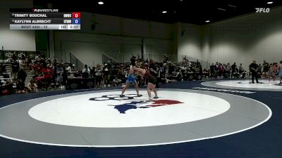 72 lbs Cons. Round 4 - Trinity Bouchal, Devils Women's Wrestling Club At ASU vs Kaylynn Albrecht, USOPTC/ Titan Mercury Wrestling Club (TMWC)