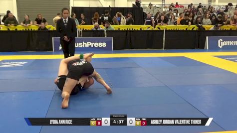 Ashley Jordan Valentine Thiner vs Lydia Ann Rice 2025 World IBJJF Jiu-Jitsu No-Gi Championship